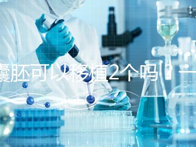 囊胚可以移植2個嗎？一文帶你了解！