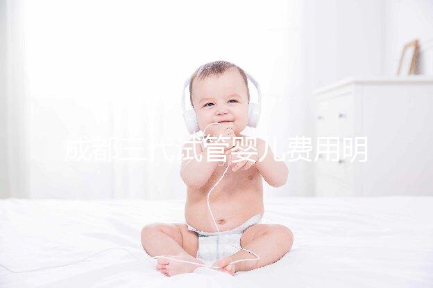 成都三代試管嬰兒費用明細表,具體收費項目解析,避開這些坑