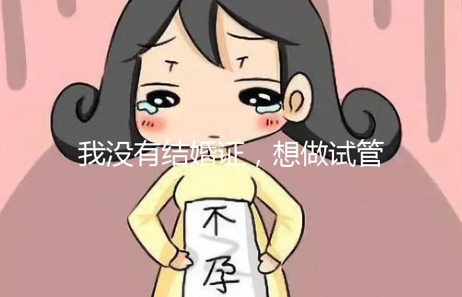 我沒有結(jié)婚證，想做試管嬰兒，可以做嗎？