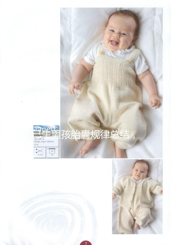 已生男孩胎囊規律總結，3個孕囊數據兩大一小可能是兒子