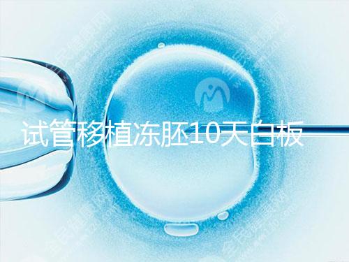 試管移植凍胚10天白板咋辦？懷孕還有希望別擔心