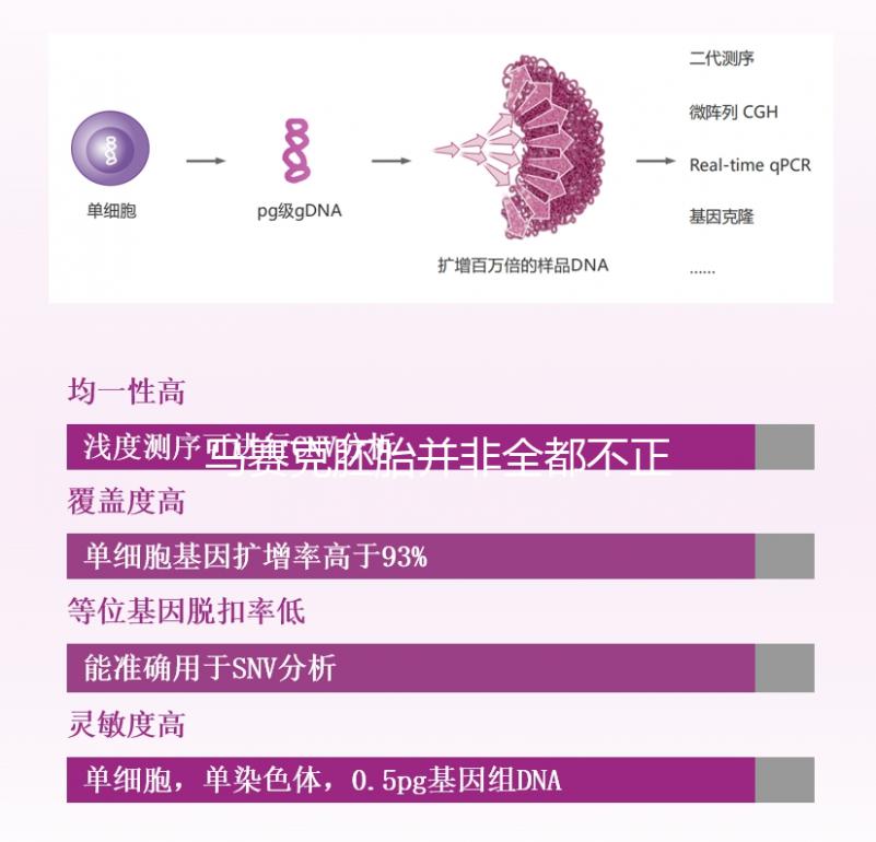 馬賽克胚胎并非全都不正常，單獨移植風險更小