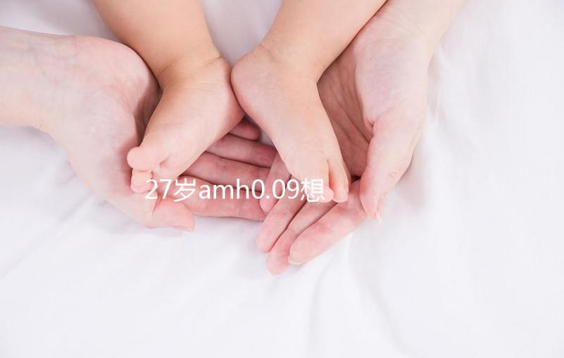 27歲amh0.09想自然懷孕概率很小，有排卵不如做試管！